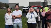 Local skies were bright during Monday's eclipse