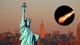 La NASA revela la ruta de un meteoro en Nueva York que pasó sobre la Estatua de la Libertad