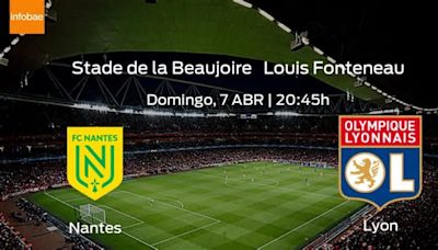 Previa de la Ligue 1: FC Nantes vs Olympique Lyon