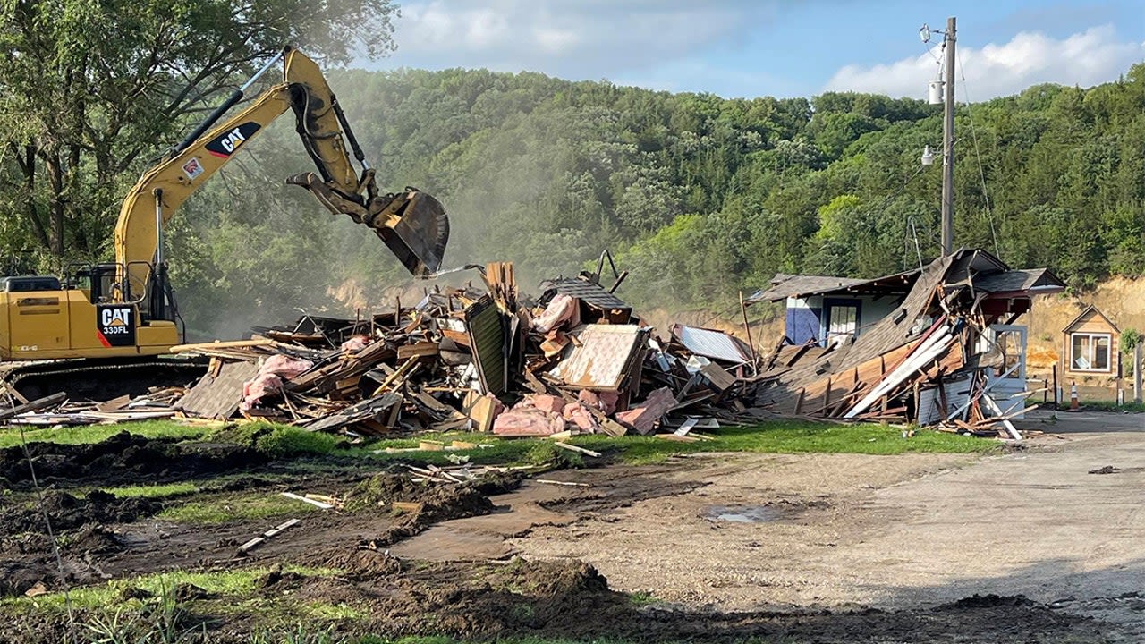 Dam Store demolished from Rapidan Dam riverbank, couldn't be saved