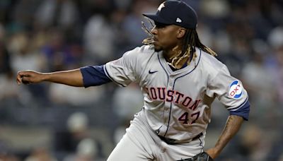 Astros remove relief pitcher Rafael Montero from roster one year after inking him to $34 million deal