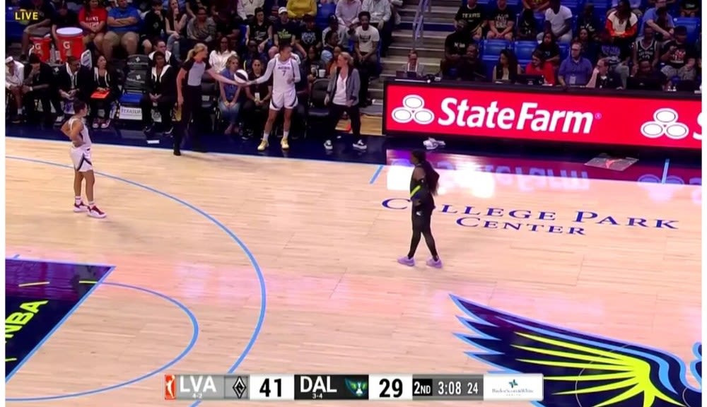Alysha Clark is getting cooked by her teammates after hilariously bouncing the ball to the wrong team