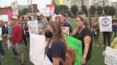 Dozens clash over abortion rights at uptown Charlotte park