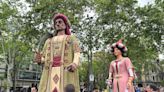 The national meeting of the giants makes history in the streets of Barcelona, ​​despite the threat of rain
