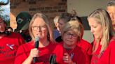 On a soccer field in Harrow, Ont., hundreds gather to honour family found dead in rural home | CBC News