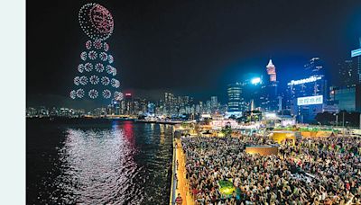 【中環解密】1000無人機夜空砌出巨型包山