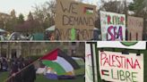 Estudiantes hacen campamento en la Universidad Northwestern para seguir con protesta pro Palestina