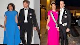 Crown Princess Victoria Wears Meghan Markle's Cape Dress (in Pink!) to Jordan Royal Wedding