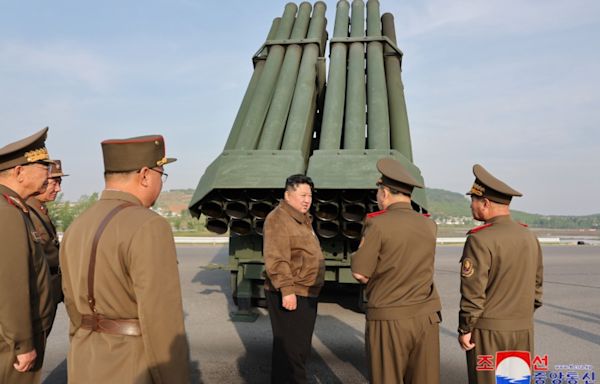 Kim Jong Un tests new multiple rocket launcher