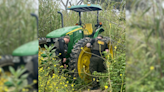 Homeless outreach unit discovers stolen John Deere tractor in Southern California riverbed