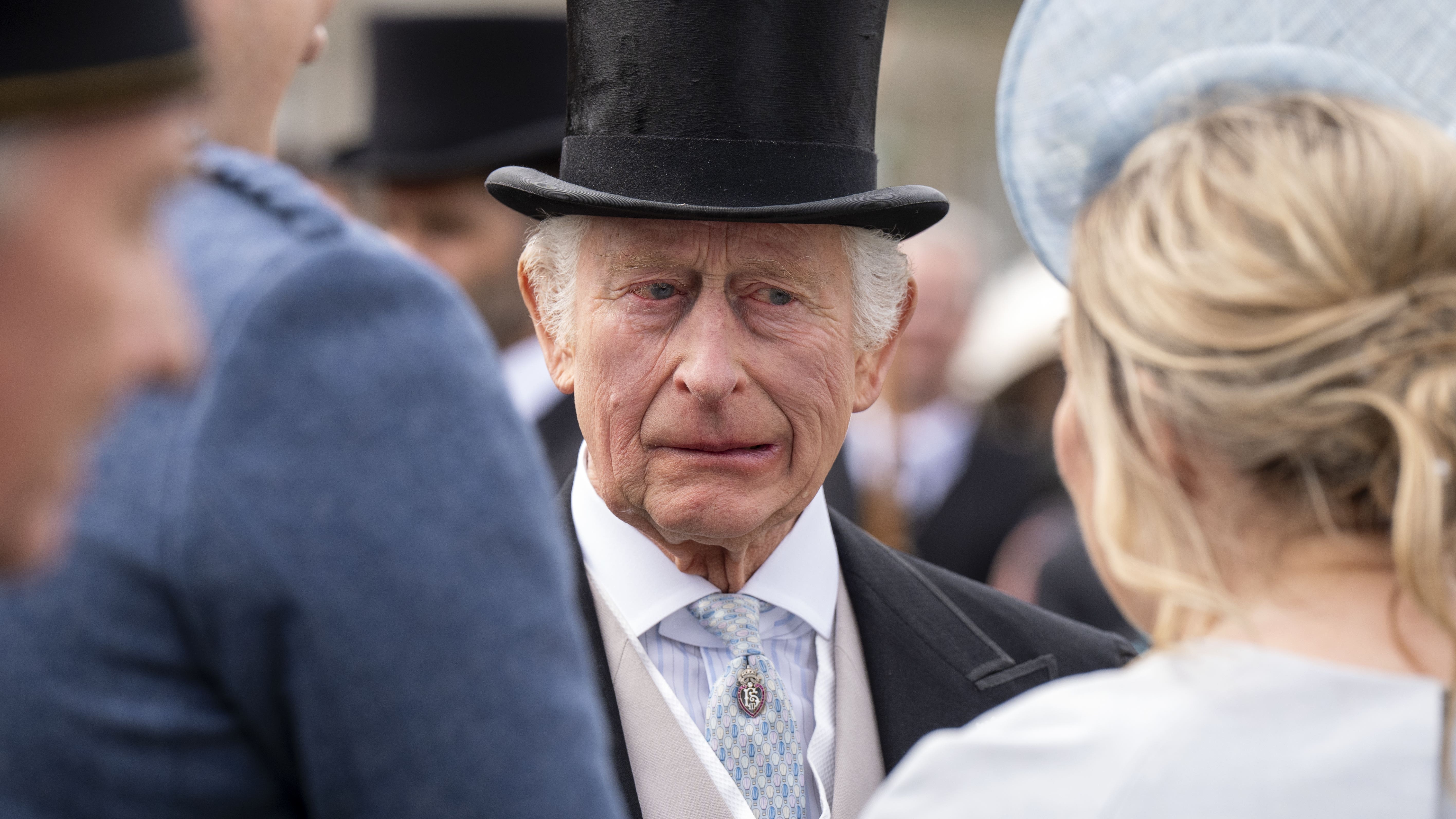 Charles shares memories of school cricket match as he hosts garden party