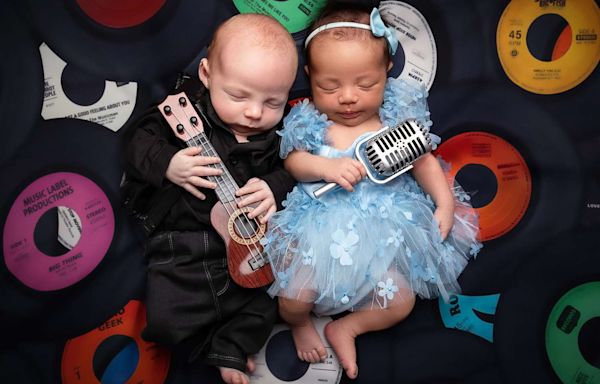 Babies Named Johnny Cash and June Carter Get Joint Photoshoot After They're Born on Same Day (Exclusive)