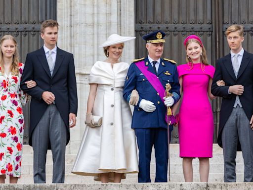 Las mejores imágenes de la Familia Real belga en el Día Nacional