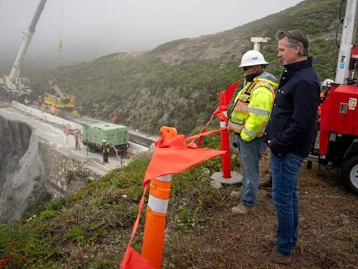 Gov. Newsom says Big Sur slip-out repairs will be completed by Memorial Day weekend