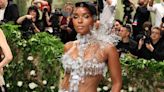 Janelle Monáe Floats into the 2024 Met Gala in Nothing but Holographic Sequins and Towering Heels