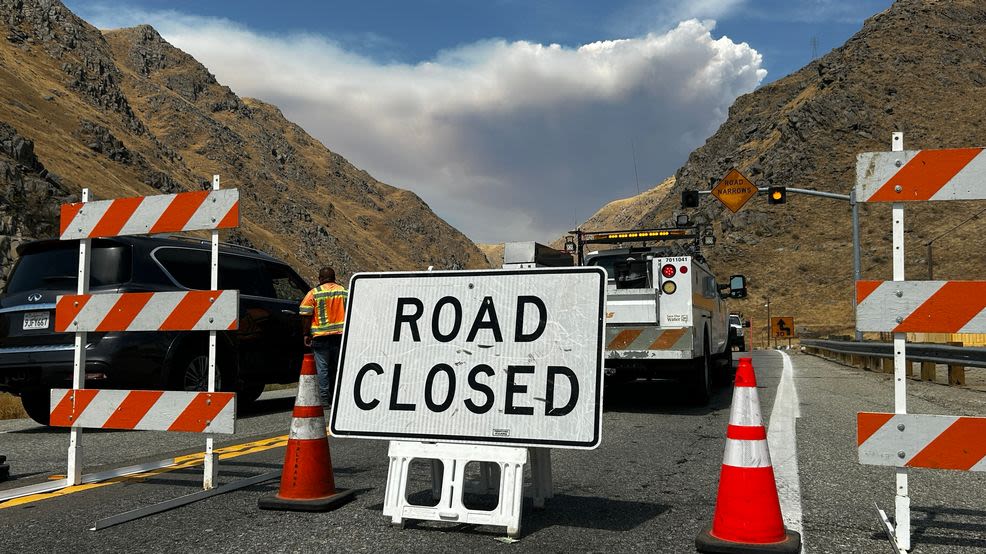 Fatal vehicle fire turns to wildfire, closes Highway 178 in Kern Canyon