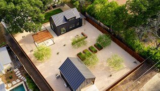 A San Antonio Property Is More About the Drought-Resistant Yard Than the Tiny Home It Surrounds