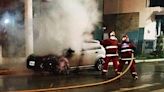 Se incendió un auto - Diario El Sureño
