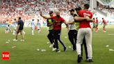 Watch: Olympic football kicks off to a violent and chaotic start as Morocco fans rush the field vs Argentina | Paris Olympics 2024 News - Times of India