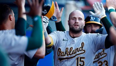 Brown, Rooker help A's clinch first winning month since July '22