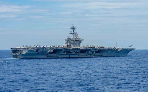 USS Theodore Roosevelt heading home from Middle East