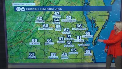 Less humid Tuesday in Central Virginia with chances of afternoon showers