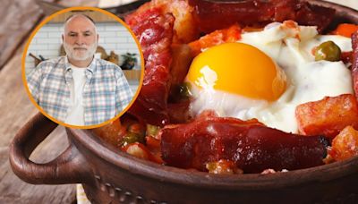 Receta de huevos fritos con chorizo y patatas de José Andrés, un plato combinado lleno de sabor