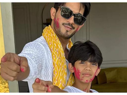 Arjun Bijlani's son makes a heartwarming appearance on 'Laughter Chefs Unlimited Entertainment' - Times of India