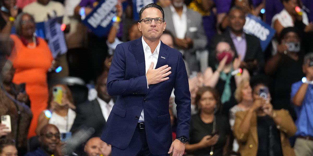 Philly Crowd Goes Wild As Gov. Shapiro Cheers On 'Madam President' Harris