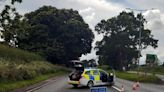 Main road shut by police after crash