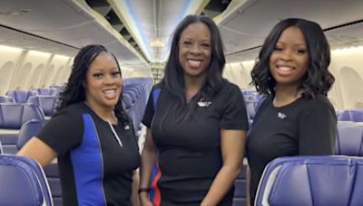 Mom and two daughters all work together as Southwest flight attendants