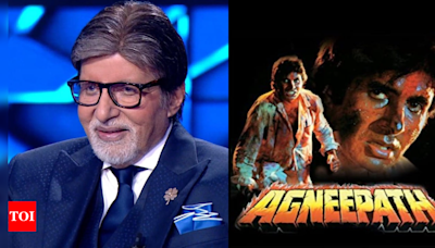 Kaun Banega Crorepati 16: Amitabh Bachchan reveals his iconic dialogue from Agneepath was an impromptu line that he made, says 'Yeh dialogue maine ussi waqt banaya tha jab picture chal rahi thi' | - Times of India