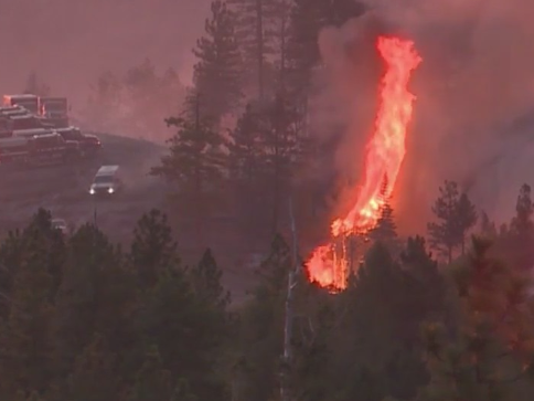 Crozier Fire forces closure of Northern California forest as flames continue to burn aggressively