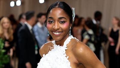 Ayo Edebiri Makes Met Gala Debut in a Backless Floral Gown and 'Fresh, Glowy Skin' (Exclusive)