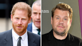 Prince Harry's surprise visit to James Corden's final show revealed by star