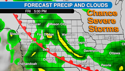 Severe weather possible in Iowa Friday. Get the latest on the threats and timing here