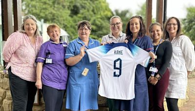 Signed Harry Kane England shirt up for auction to support hospice