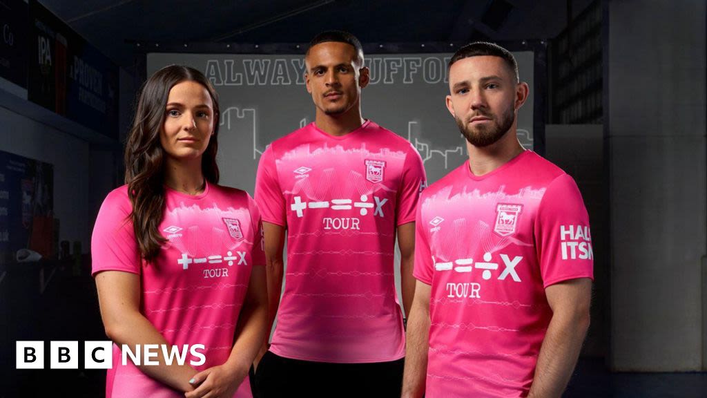 Ipswich Town unveil Ed Sheeran Suffolk-inspired kit collaboration