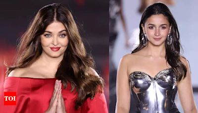 Pic - Aishwarya Rai Bachchan and Alia Bhatt enjoy a hearty conversation as they get ready together for the Paris Fashion Week | - Times of India