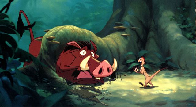 Nathan Lane and Ernie Sabella reveal the origin of Pumbaa's farts in “The Lion King”