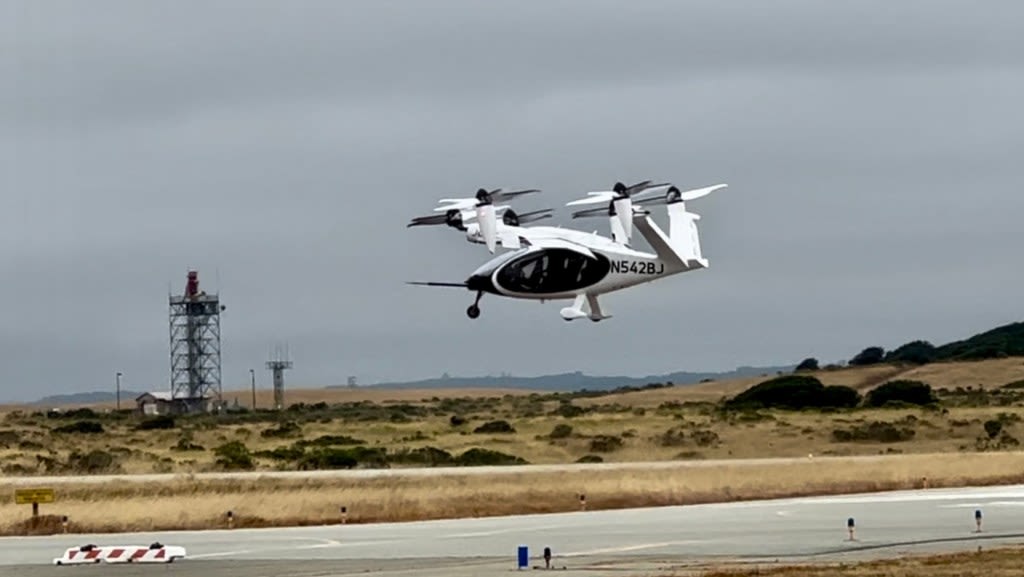 Santa Cruz-based Joby aims to start commercial air taxi flights from late 2025