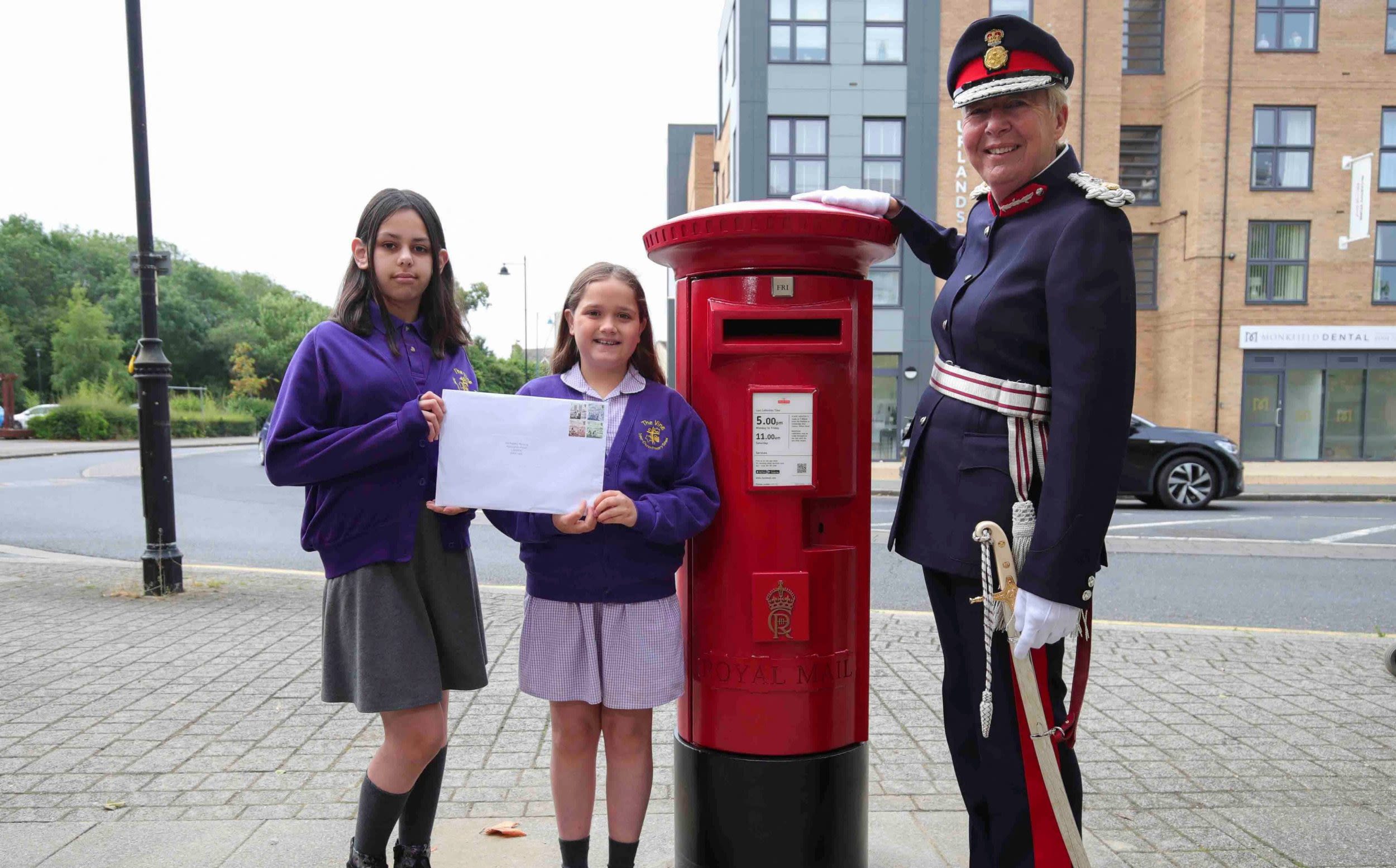 Royal Mail unveils first King Charles postbox