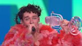 Switzerland's Nemo breaks Eurovision trophy just minutes after winning