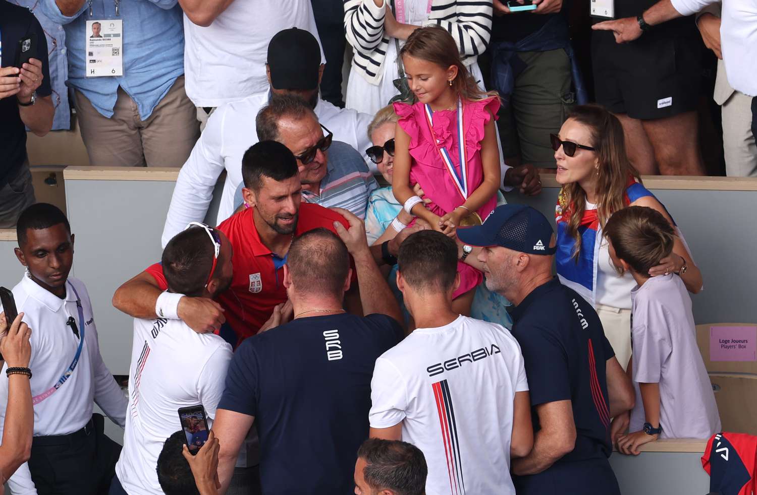 Novak Djokovic Sobs in Stands with His Kids and Wife After Winning His First Olympic Gold Medal