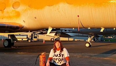 Just Stop Oil activists ‘spray orange paint over jets’ at airfield where Taylor Swift’s private jet landed