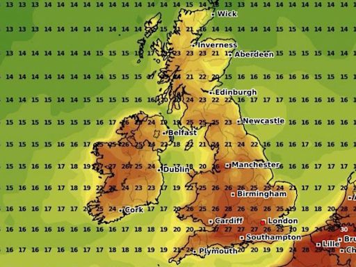 Weather charts show when summer might arrive in England after grim Met Office forecast