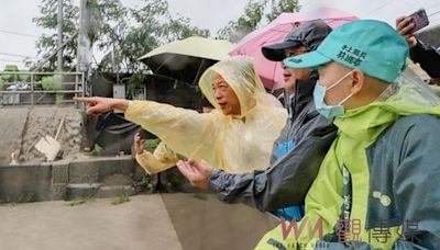凱米颱風撲台水上鄉淹水 縣長翁章梁視察八掌溪堤岸 | 蕃新聞