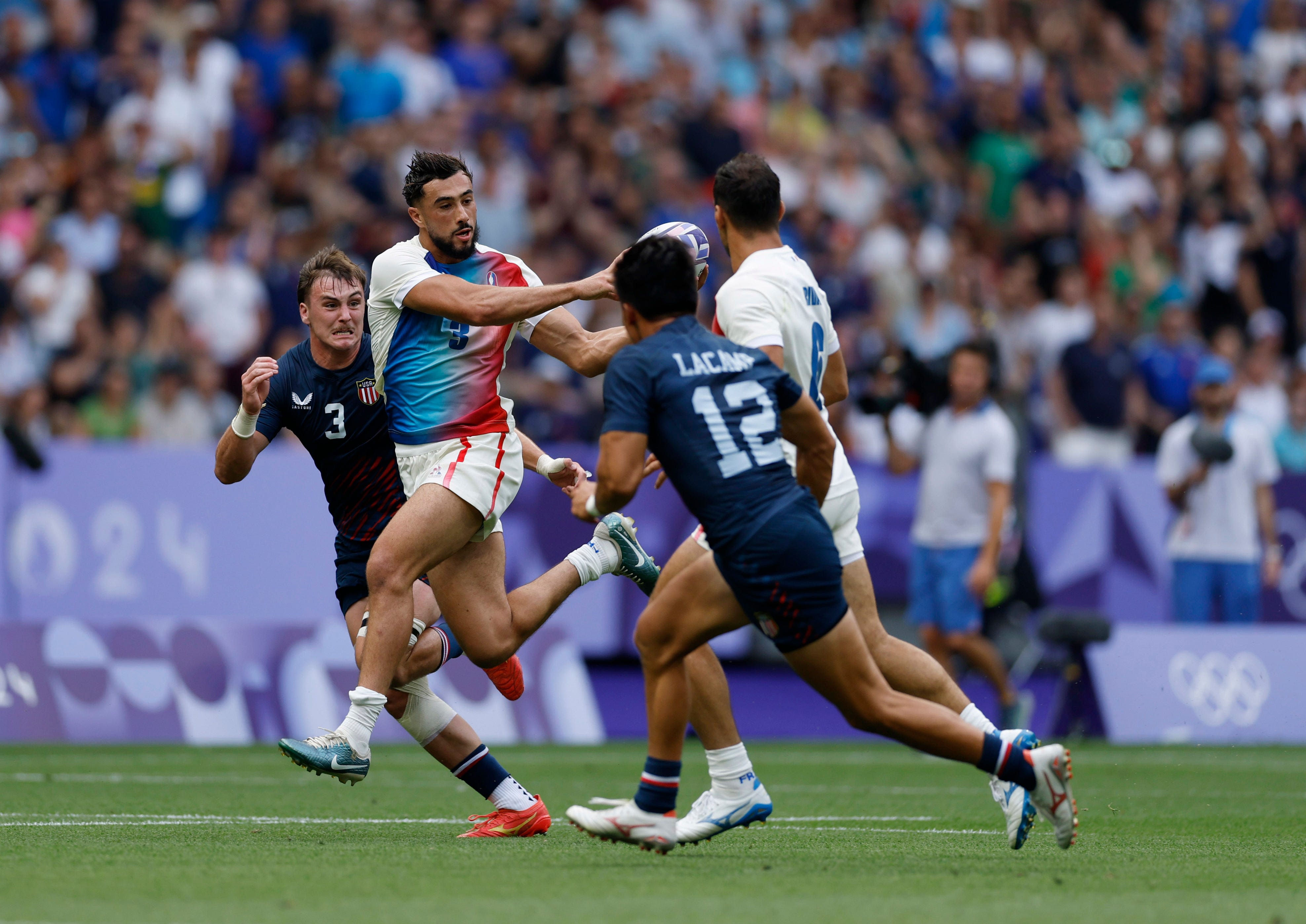 Powerhouse Fiji dominates U.S. in rugby sevens to lead Pool C. Team USA is in 3rd