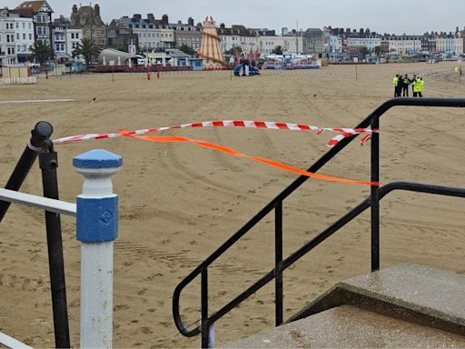 Weymouth Beach cordoned off: What we know so far