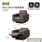 IKEA宜家RULLERUM魯勒魯姆科技布電動單人沙發新品首發.
